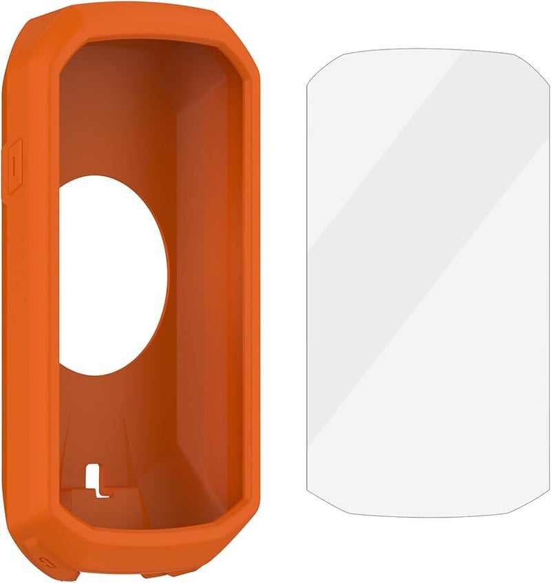 Shockproof Silicone Protective Case With Screen Protector For 1050 Code Watch Navigation Cycling Computer Color A - Image 1